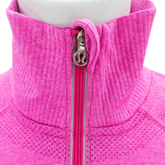 Lululemon Swiftly Tech 1/2 Zip Long Sleeve Top Heathered Pink - Picture 2 of 11